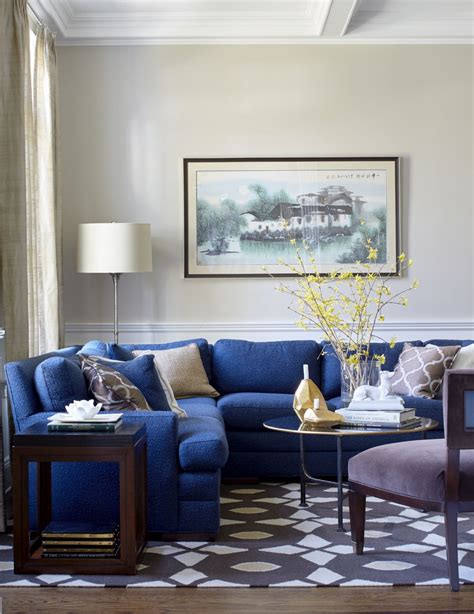 blue sofa living room inspiration.